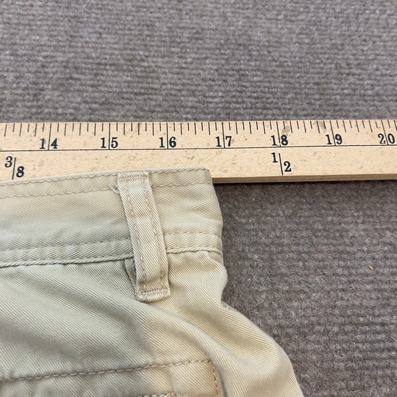 Nautica Women's VTG Y2K Khaki Cargo Pants Size 12 Wide Leg Fits 33x32 Distressed - Picture 8 of 13
